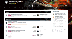 Desktop Screenshot of forum.ponywaffe.org