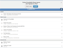 Tablet Screenshot of forum.ponywaffe.org